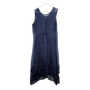 Bodil Women's 100% Silk Lightweight See Through Midi Dress - L